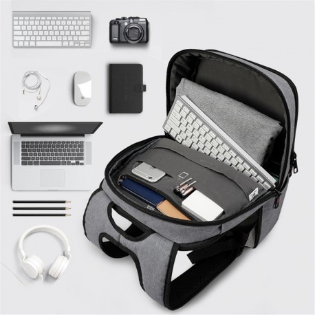 Nahrbtnik za prenosnik 15.6 TIGERNU T-B3090A - USB, black/gray