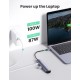 UGREEN 5v1 USB-C Hub, USB 3.0 A+HDMI+RJ45+PD