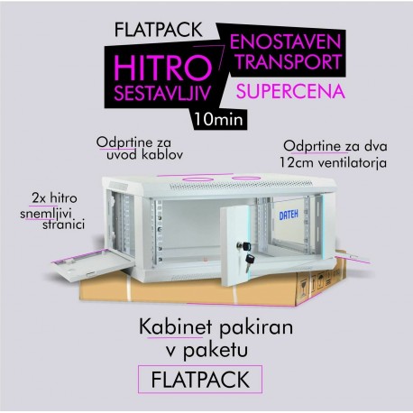 Kabinet zidni  9U 501 600x450 siv DATEH + polica