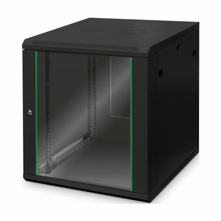 Kabinet zidni 12U 638 600x600 sestavljen črn Digitus