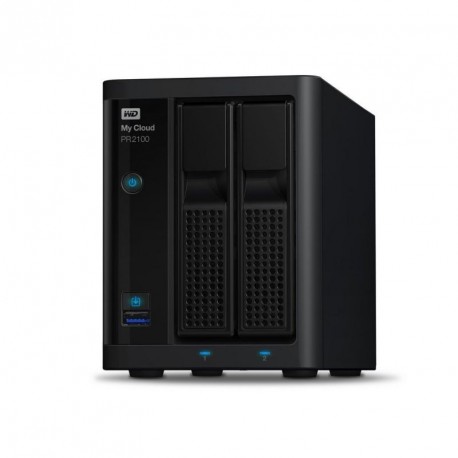 WD My Cloud Pro PR2100 Case 2Bay NAS, WDBBCL0000NBK-EESN