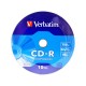 Mediji CD-R 700MB 52x Verbatim wagon wheel  bulk-10 (43725)