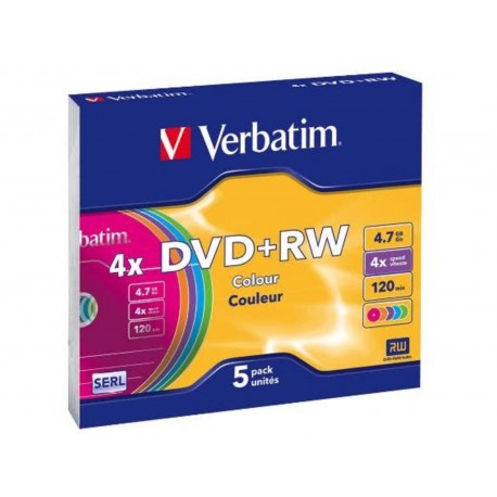 Mediji DVD+RW 4,7GB 4X Verbatim, Slim-5 (43297)