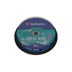 Mediji DVD-RW 4,7GB 4X Verbatim, Spindle-10 (43552)