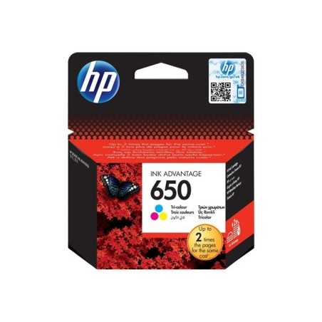 Črnilo HP 650 ink cartridge tri-colour standard capacity 200 pages 1-pack
