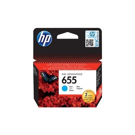 Črnilo HP 655 ink cartridge cyan standard capacity 600 pages 1-pack