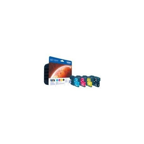 Črnilo BROTHER LC-1100 ink cartridge black and tri-colour high capacity Bk: 19ml