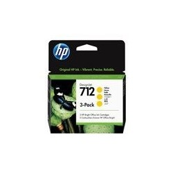 Črnilo HP 712 3-Pack 29-ml Yellow DesignJet Ink Cartridge