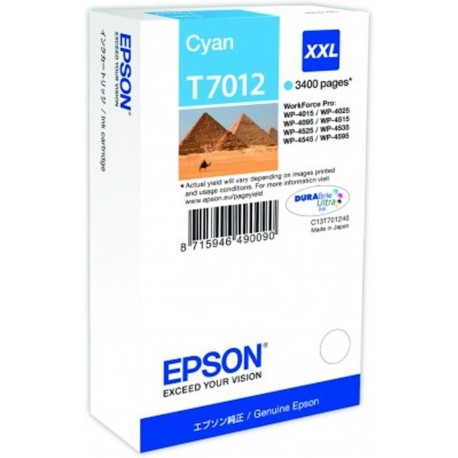 ČRNILO EPSON CYAN XXL ZA WP-4015DN ZA 3400 STRANI