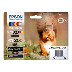 ČRNILO EPSON KOMPLET 378XL/478XL (ČRNA, CYAN, MAGENTA, RUMENA, RED, GREY) ZA XP-