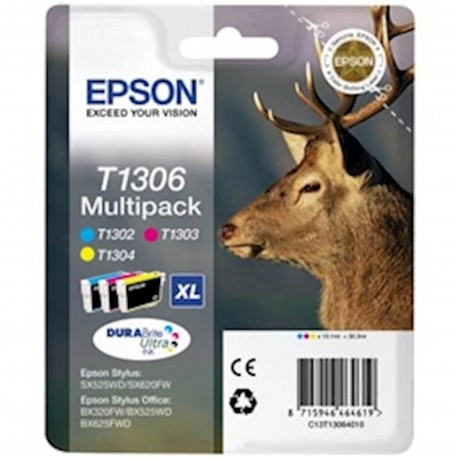 ČRNILO EPSON KOMPLET MAGENTA, CYAN, RUMENA ZA BX525/625 SIZE XL