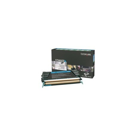 Toner LEXMARK C734 X734 toner cartridge cyan standard capacity 6.000 pages 1-pac