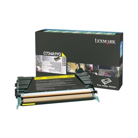 Toner LEXMARK C734 X734 toner cartridge yellow standard capacity 6.000 pages 1-p