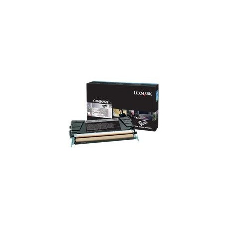 Toner LEXMARK C746 C748 toner cartridge black high capacity 12.000 pages 1-pack