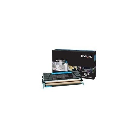 Toner LEXMARK C748 toner cartridge cyan high capacity 10.000 pages 1-pack