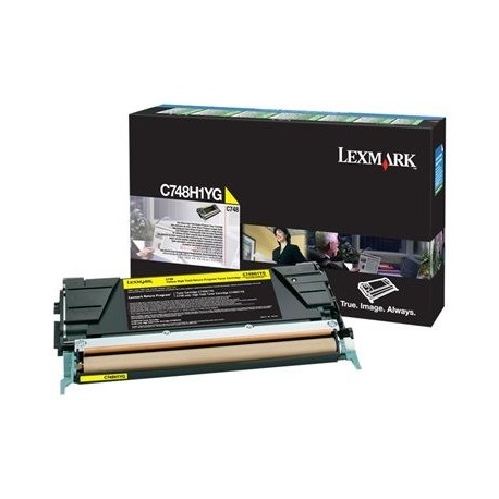 Toner LEXMARK C748 toner cartridge yellow high capacity 10.000 pages 1-pack retu