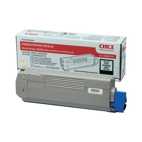 Toner OKI C5850 C5950 toner cartridge black standard capacity 8.000 pages 1-pack