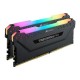 Pomnilnik DDR4 16GB (2x8GB) 3600 CORSAIR Vengeance RGB Pro Black Heat Spreader