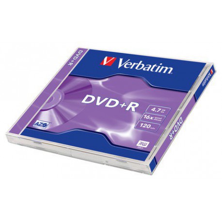 Mediji DVD+R 4,7GB 16x Verbatim, Jewell-1 (43497/43496)