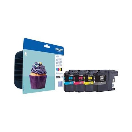 Črnilo BROTHER LC-123 ink cartridge black and tri-colour standard capacity 1-pac