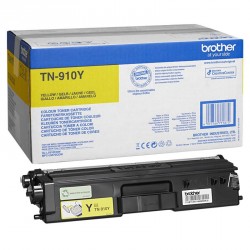 Toner BROTHER TN910Y Toner Cartridge Yellow Ultra High Capacity 9.000 pages for
