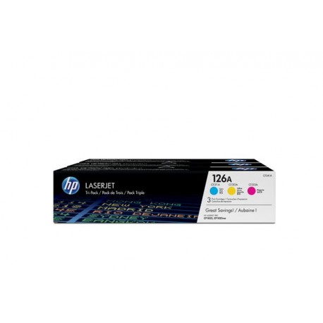 Toner HP 126A original toner cartridge cyan, magenta and yellow 3x 1.000 pages 3