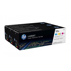 Toner HP 131A original toner cartridge cyan magenta and yellow standard capacity