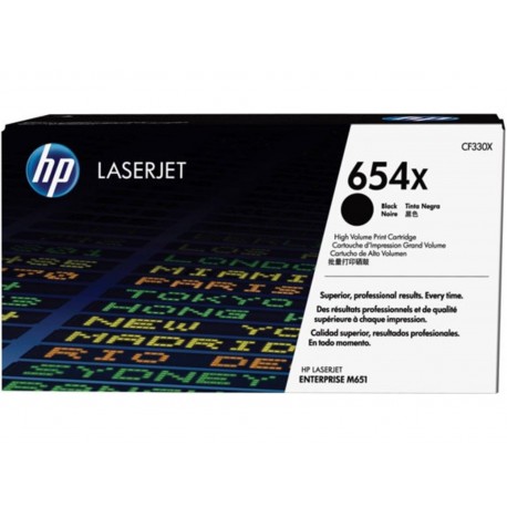 Toner HP 654X original toner cartridge black high capacity 20.500 pages 1-pack