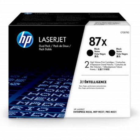 Toner HP 87X Original LaserJet Toner Cartridges Black High Yield (2-pack)