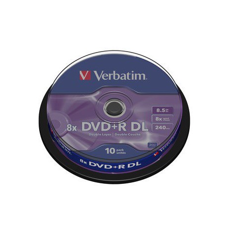 Mediji DVD+R Dual Layer 8.5GB 8x Verbatim Spindle-10 (43666)