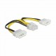 Adapter DC 2x Molex M - 8pin EPS Delock 9765016