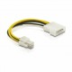 Adapter DC 4pin - Molex M 0,15m Delock 9765010