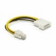 Adapter DC 4pin - Molex M 0,15m Delock 9765010