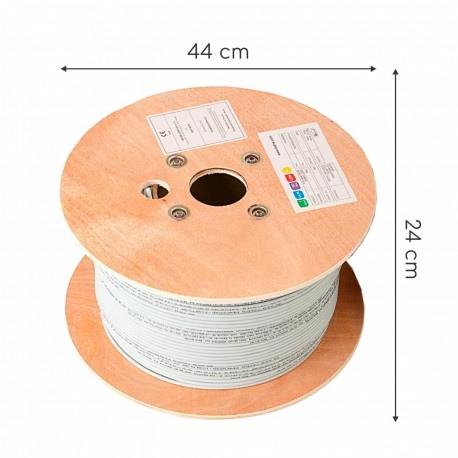 Kabel CAT.5e FTP 4x2 AWG24 300Mhz LSOH Euroclass Dca 500m KELine 9001049