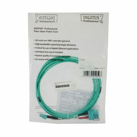 Optični patch MM 50.0 LC/LC OM3  3m Digitus 7950003