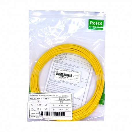Optični patch SM SC/APC - SC/APC 10m EFB 7950043