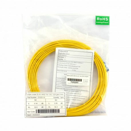 Optični patch SM SC-SC 15m EFB Simplex 7950065