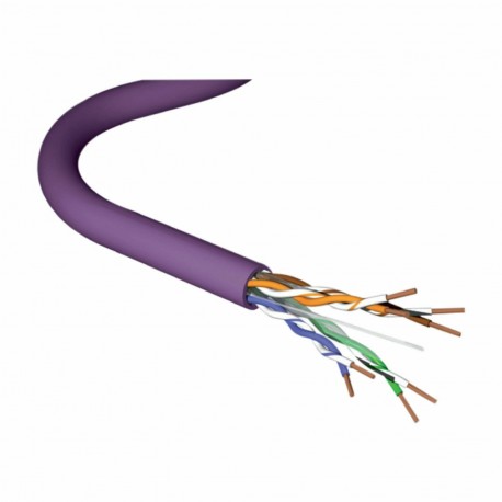 Kabel CAT.6+ F/FTP 4x2 AWG23 HF1 Eca 500m vijoličen Leviton 9023007