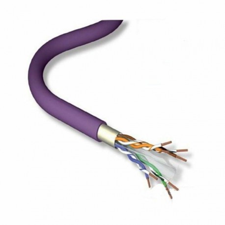 Kabel CAT.7 SFTP 4x2AWG23, LSF Eca 1000m vijoličen Leviton 9001011