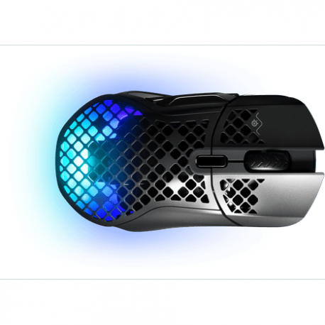 Miška SteelSeries brezžična Aerox 5 črna