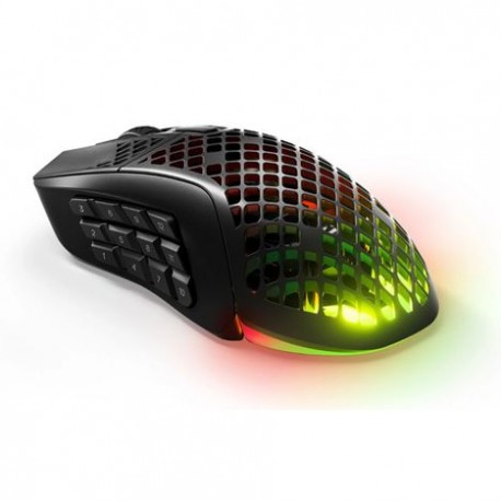 Miška SteelSeries brezžična Aerox 9 črna
