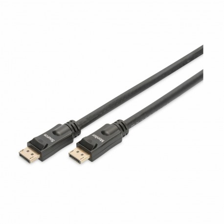 DisplayPort kabel z ojačevalcem 15m 4K 60Hz Digitus črn 8531067