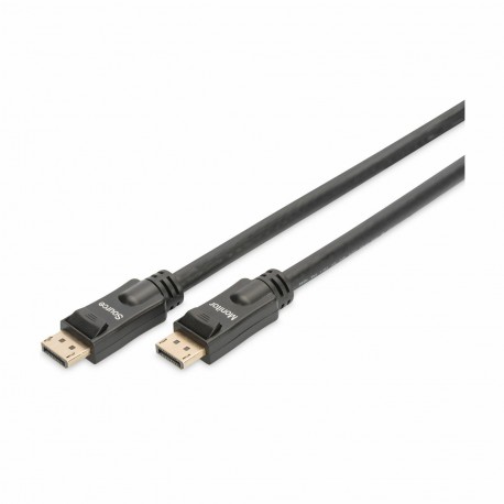 DisplayPort kabel z ojačevalcem 20m 4K 60Hz Digitus črn 8531068