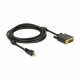 DisplayPort mini - DVI kabel 3m aktivni 4K vgradni Delock 8531076