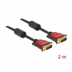 DVI kabel digital-digital  2m Delock premium s feritno dušilko 8503043