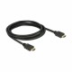 HDMI kabel z mrežno povezavo   1m Delock črn High Speed 3D 4K 8530096