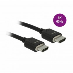 HDMI kabel z mrežno povezavo   1m Delock črn Ultra High Speed HD 8K eARC 8530166
