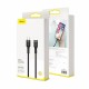 Kabel Apple USB C/Lightning 1m PD 20W Cafule siv+črn pleten Baseus 8556038
