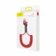 Kabel Apple USB/Lightning 1m 2A spiralni rdeč Baseus 8556031