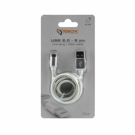 Kabel Apple USB/Lightning 1m magnetni srebrn SBOX 8556021